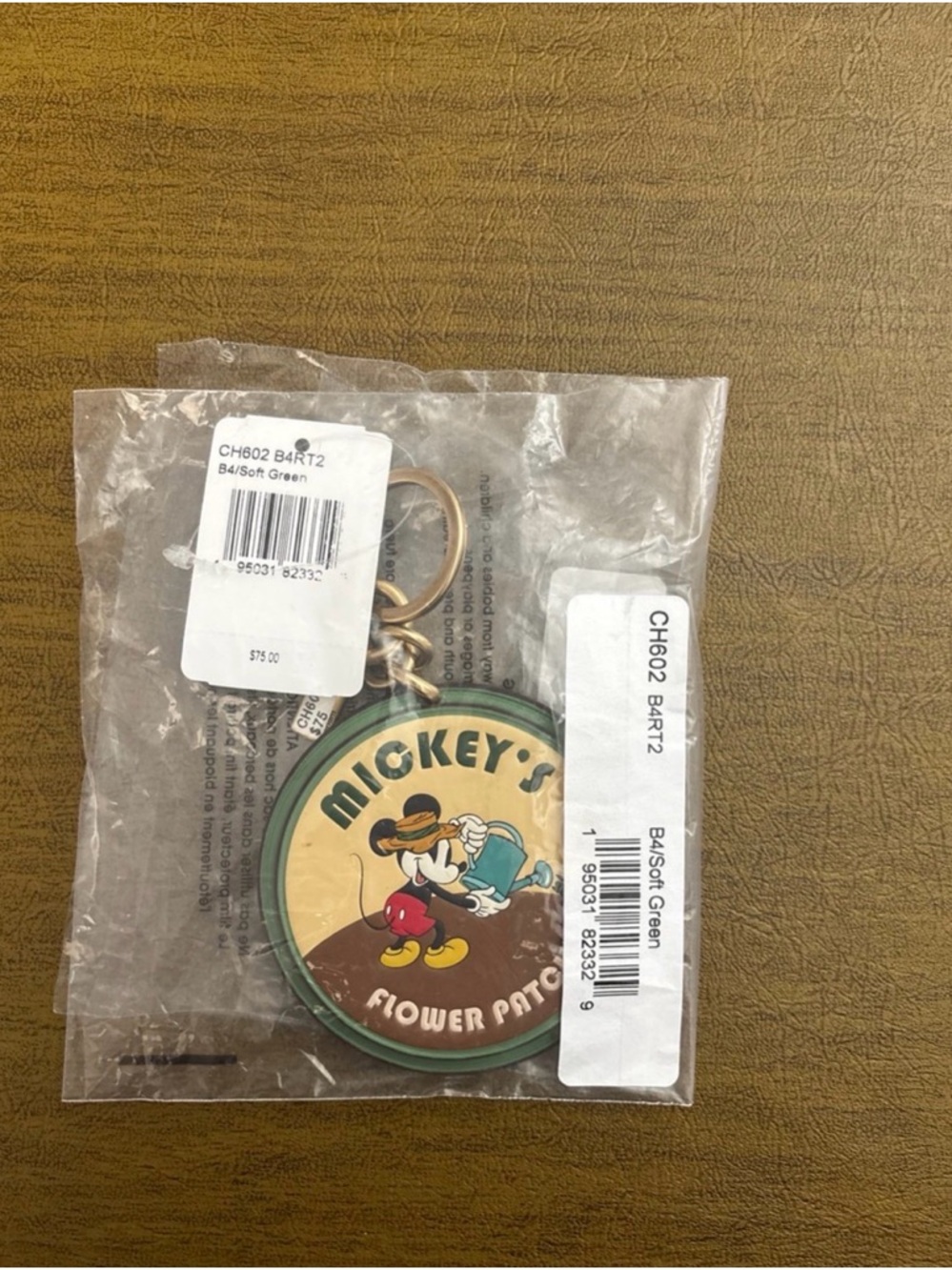 Coach X Disney Mickey Mouse Garden Party Bag Charm CH602 NWT - Picture 8 of 12